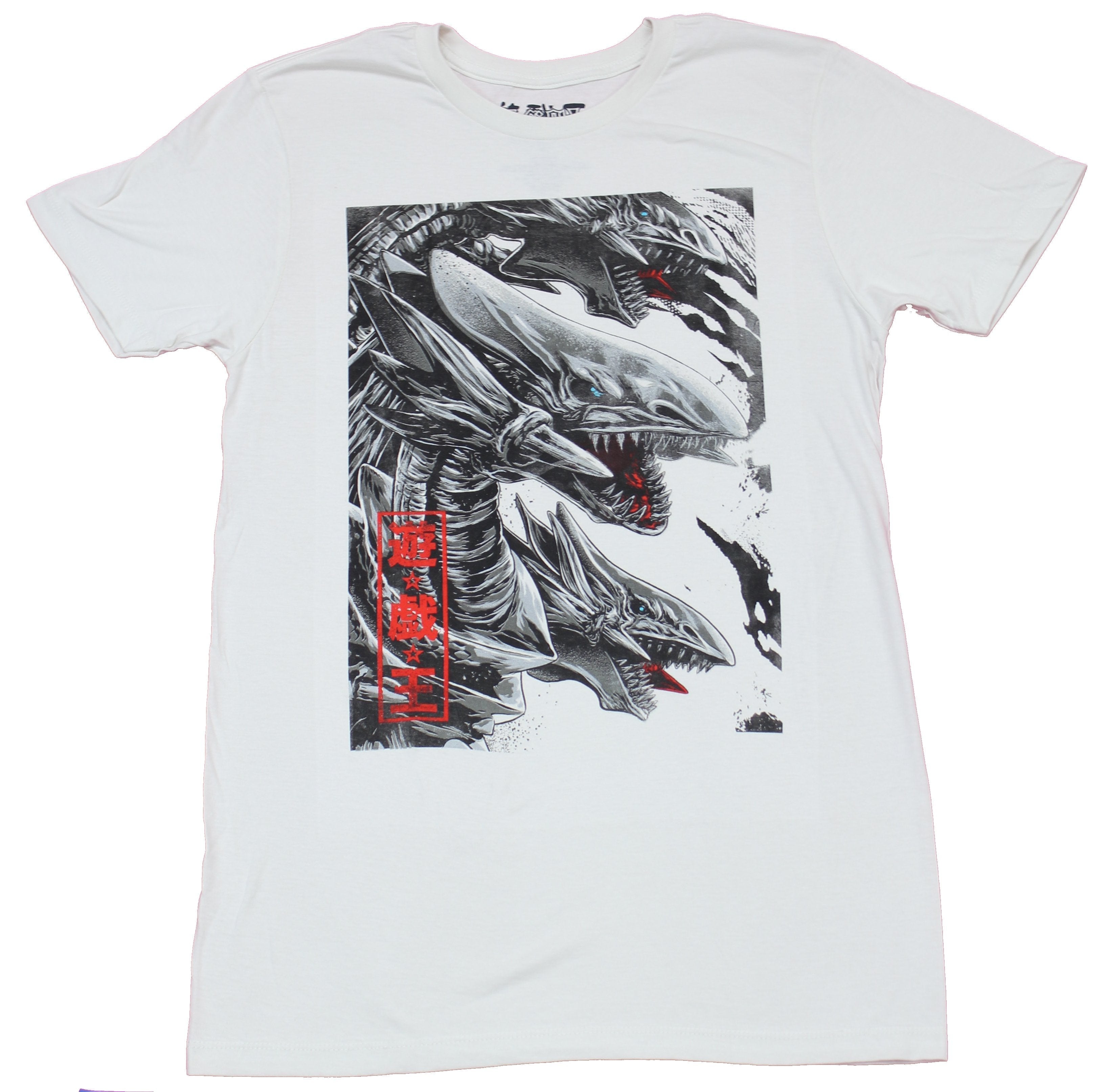 Yu-Gi-Oh! Mens T-Shirt - Attacking Blue Eyes Dragon Kanji Box Hoodie, Sweatshirt | CiraTrend.com