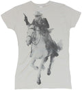 The Lone Ranger Girls Juniors  T-Shirt - Galloping Movie Image Hoodie, Sweatshirt | CiraTrend.com