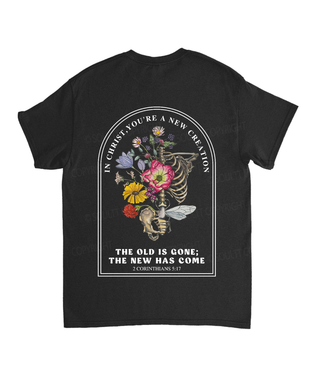 The Old Is Gone Double Sided Unisex Cotton Christian T-Shirt Hoodie, Sweatshirt | CiraTrend.com (Image 4)