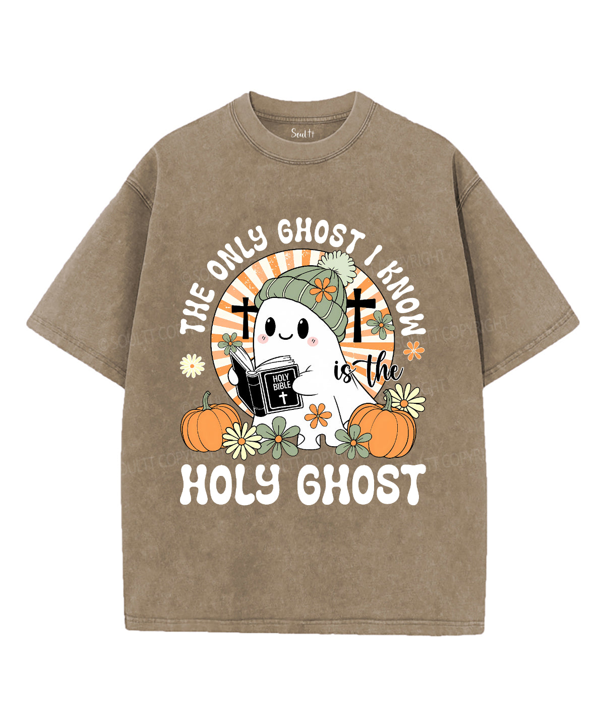 The Only Ghost Unisex Washed Christian T-shirt Style003 Hoodie, Sweatshirt | CiraTrend.com (Image 5)
