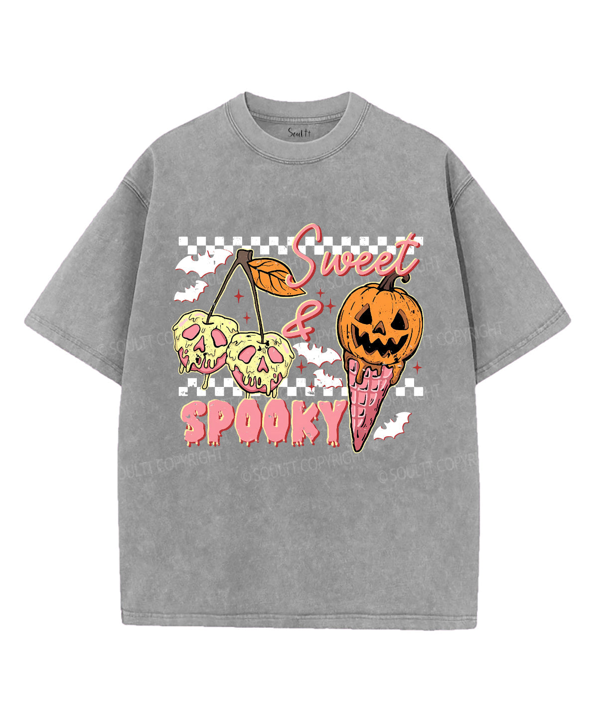 Sweet and Spooky Unisex Washed Christian T-shirt Hoodie, Sweatshirt | CiraTrend.com (Image 3)