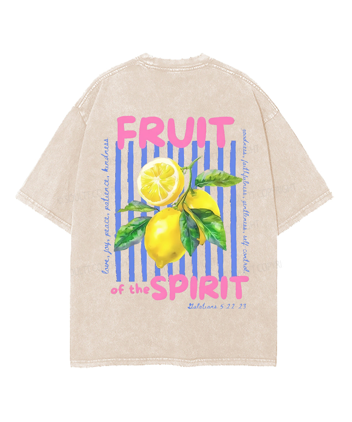 Fruit Spirit Double Sided Washed Christian Style034 T-Shirts, Hoodie, Sweatshirt