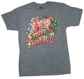 Street Fighter II Mens T-Shirt - Group of 4 Over Logo Image Hoodie, Sweatshirt | CiraTrend.com