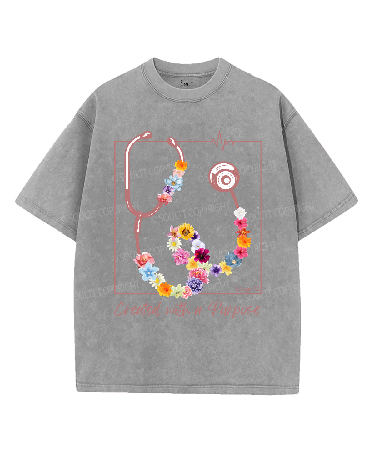 Created Purpose Washed Christian T-Shirts, Hoodie, Sweatshirt