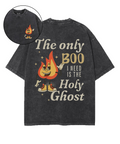 The Only Boo Double Sided Unisex Washed Christian T-shirt Hoodie, Sweatshirt | CiraTrend.com (Image 1)