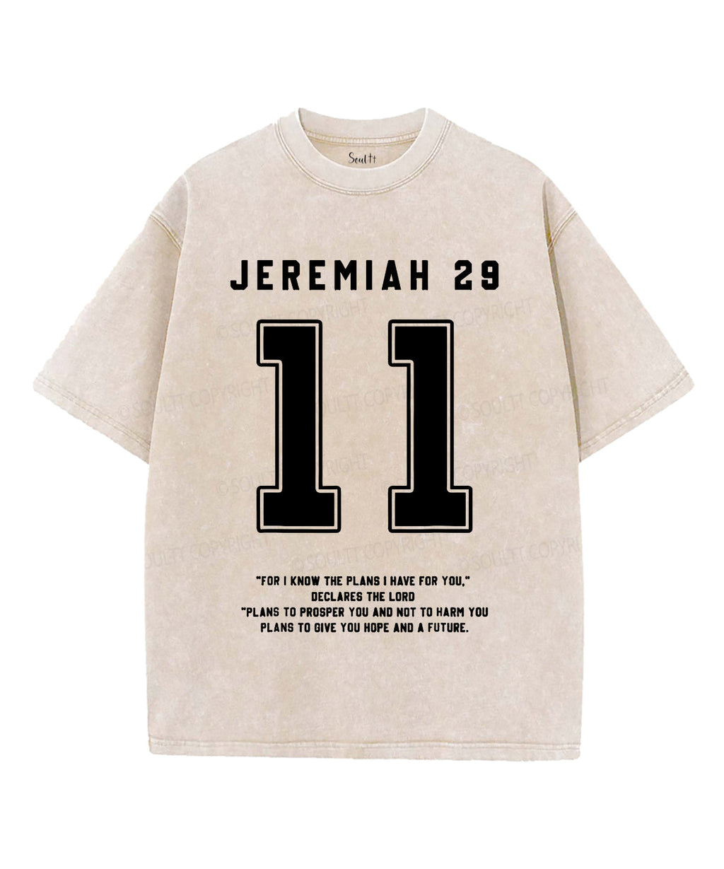 For I Know the Plans I Have for You Unisex Washed Christian T-shirt Hoodie, Sweatshirt | CiraTrend.com (Image 1)