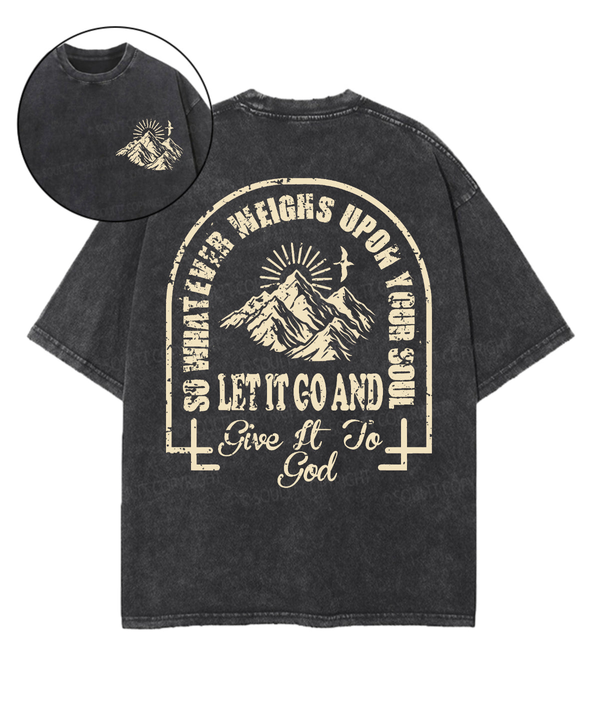 Give It To God Double Sided Unisex Washed Christian T-shirt Style002 Hoodie, Sweatshirt | CiraTrend.com (Image 1)