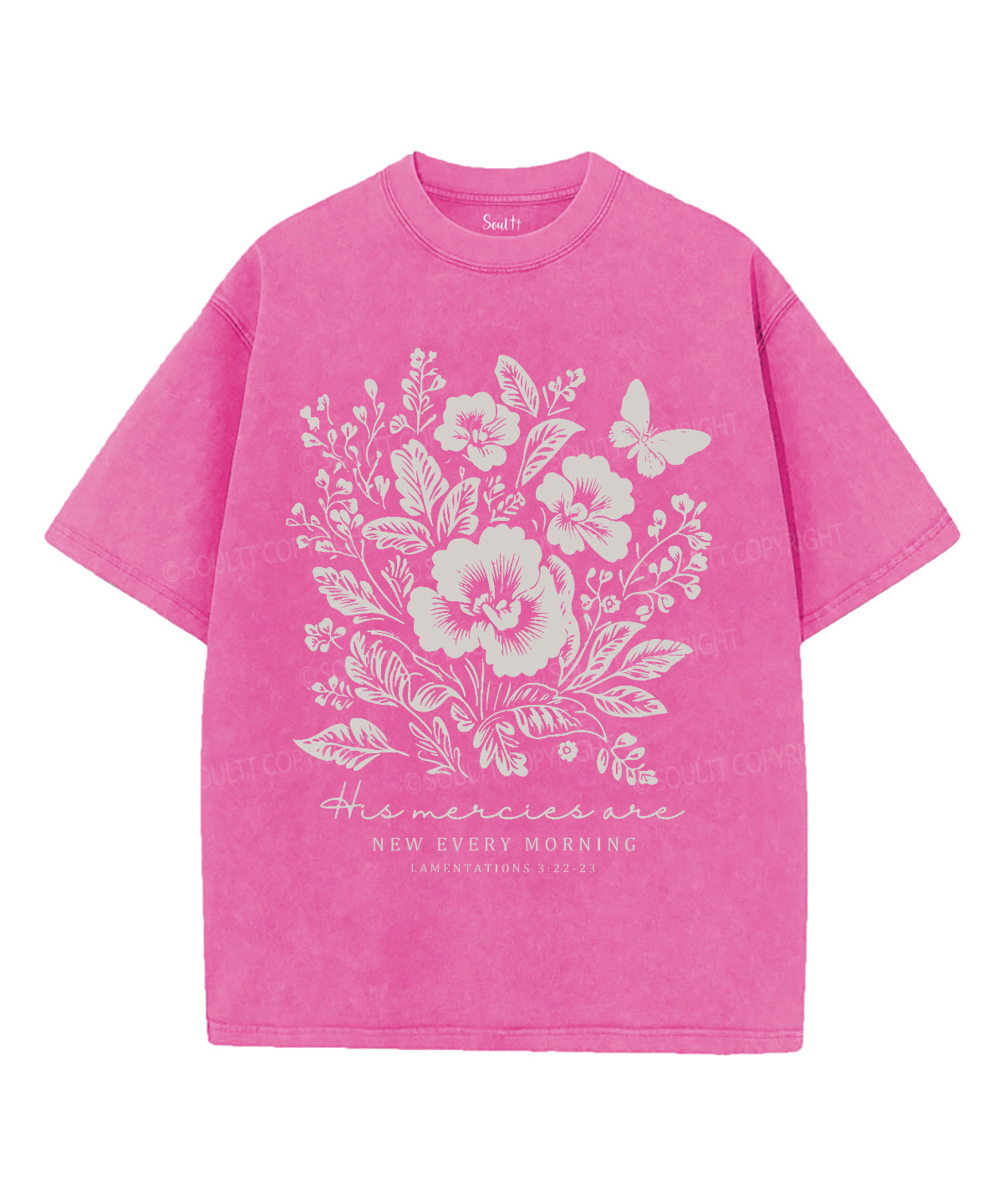 His Mercies Are New Every Morning Washed Christian T-Shirts, Hoodie, Sweatshirt