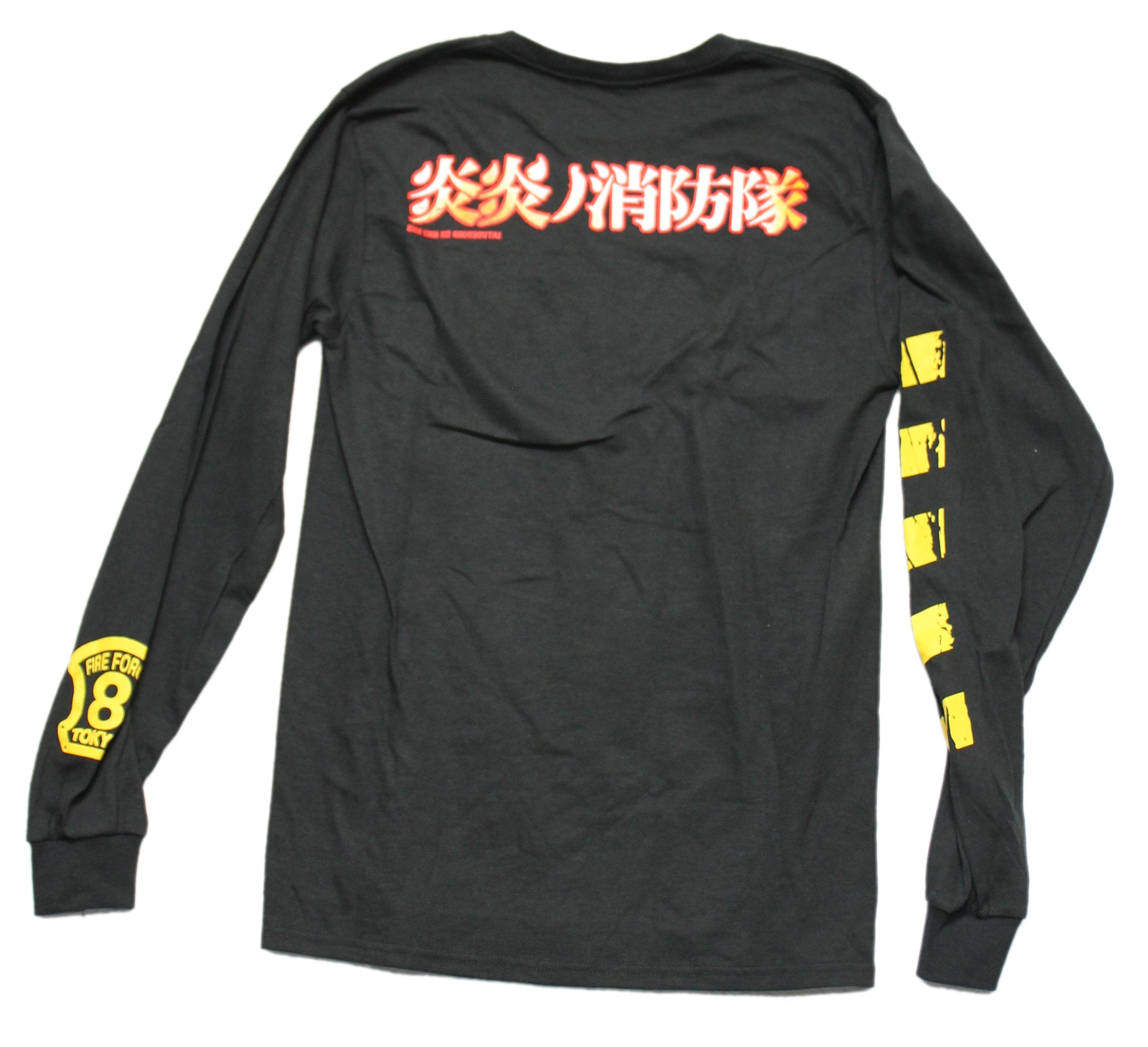 Fire Force Mens Long Sleeve T-Shirt - Tokyo Fire Force Outlined Image Hoodie, Sweatshirt | CiraTrend.com (Image 2)