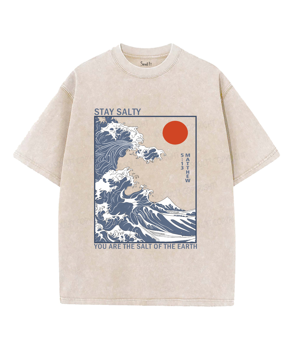 Stay Salty Unisex Washed Christian T-shirt Style015 Hoodie, Sweatshirt | CiraTrend.com (Image 1)