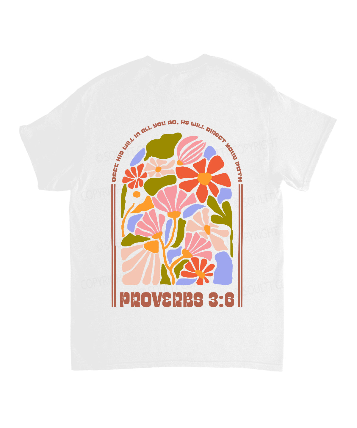 Seek His Will Double Sided Unisex Cotton Christian T-Shirt Hoodie, Sweatshirt | CiraTrend.com (Image 3)