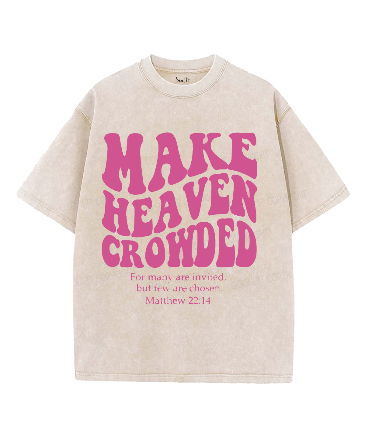 Make Heaven Crowded Unisex Washed Christian T-shirt Style001 Hoodie, Sweatshirt | CiraTrend.com (Image 1)