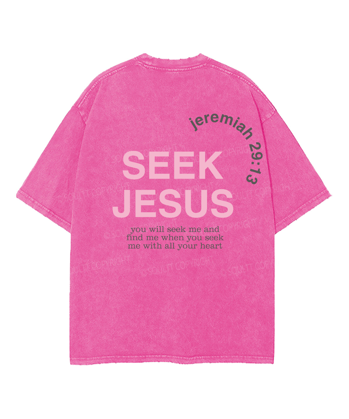 Seek Jesus Double Sided Washed Christian T-shirt Hoodie, Sweatshirt | CiraTrend.com (Image 5)