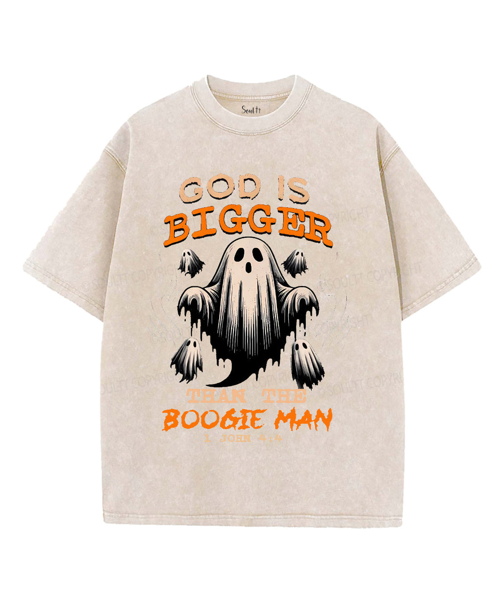 God Is Bigger Washed Christian Style001 T-Shirts, Hoodie, Sweatshirt