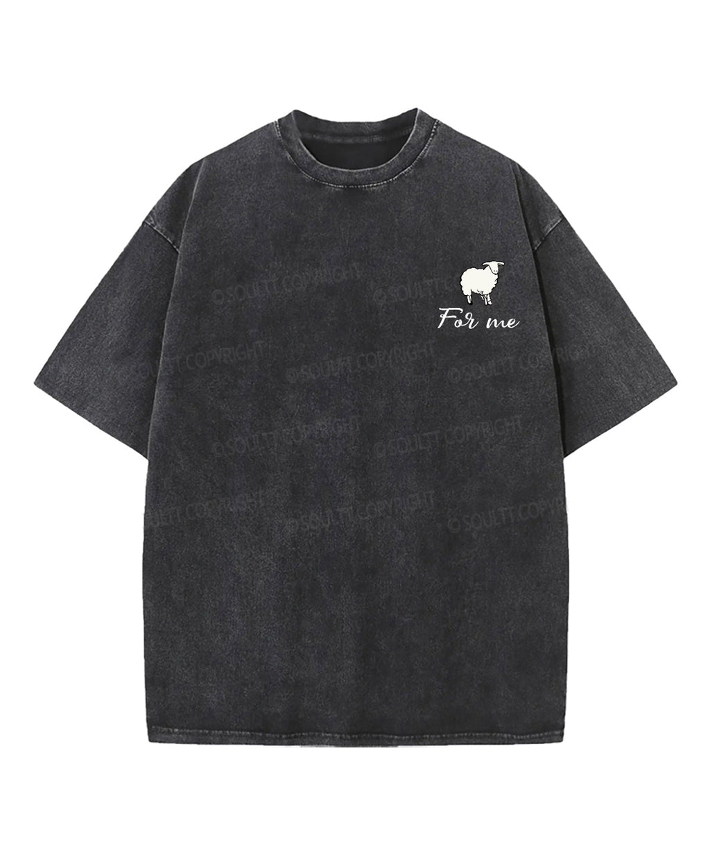 He Left The 99 For Me Double Sided Washed Christian T-shirt Hoodie, Sweatshirt | CiraTrend.com (Image 4)