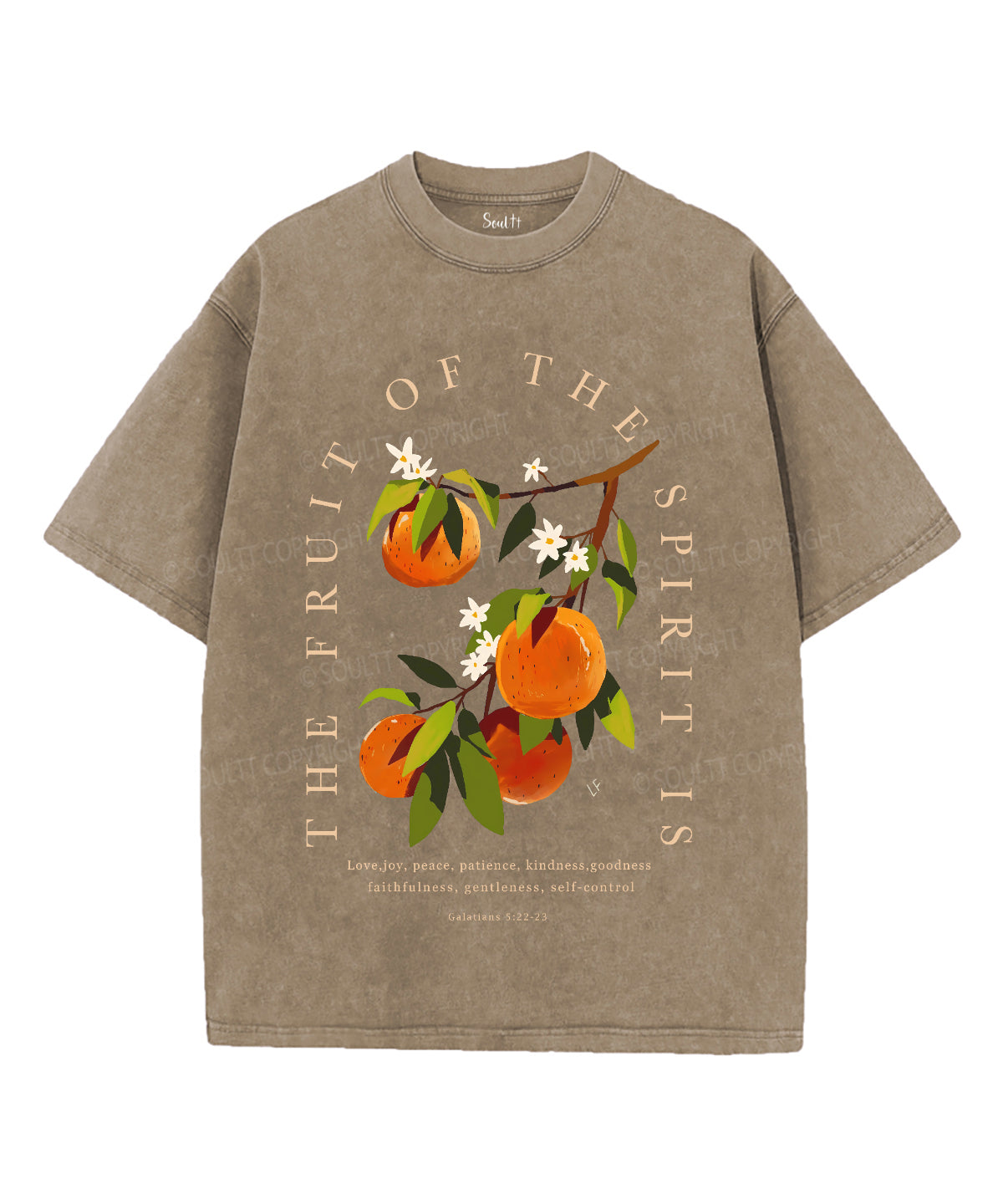 Fruit Of The God Unisex Washed Christian T-shirt Hoodie, Sweatshirt | CiraTrend.com (Image 5)