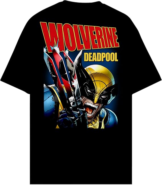 Deadpool & Wolverine Mens T-Shirt - Wolvy & Pool Reflect Upon Each Other 2 Sides Hoodie, Sweatshirt | CiraTrend.com (Image 3)