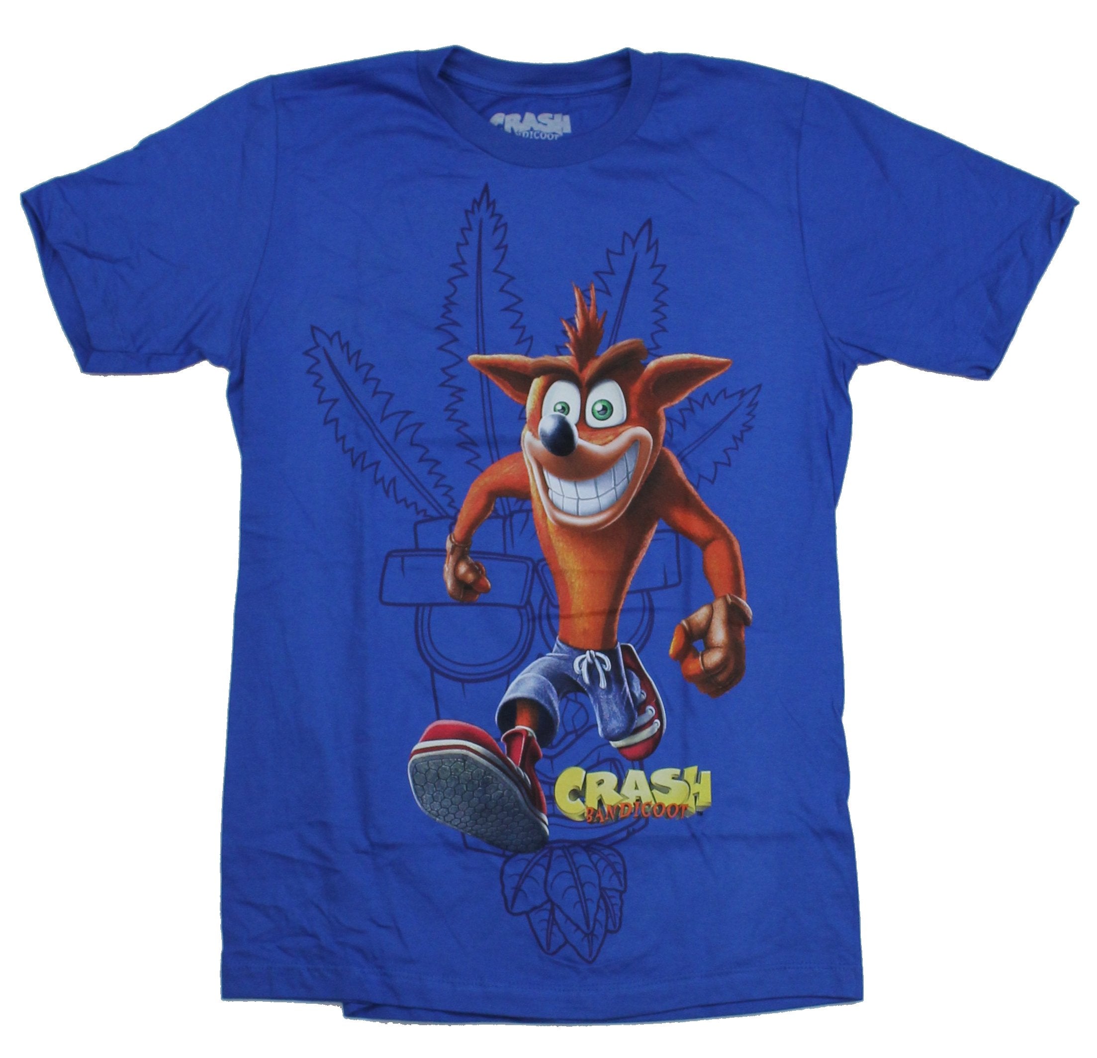 Crash Bandicoot Large Standing Game Image Over Logo T-Shirts, Hoodie, Sweatshirt