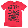 Doctor Who Mens T-Shirt - Vote No on Daleks Stop Extermination Poster Image Hoodie, Sweatshirt | CiraTrend.com