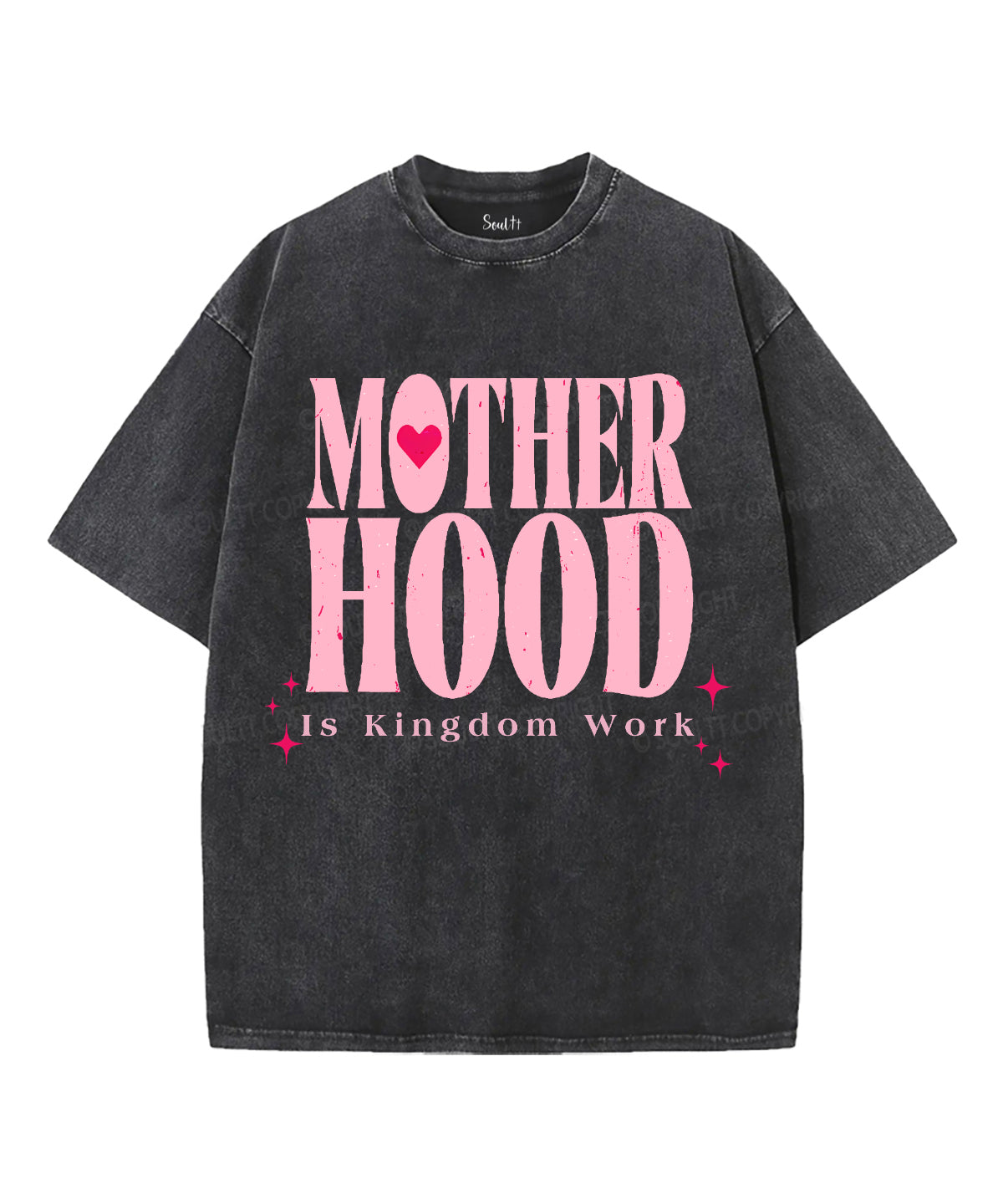 Motherhood Is Kingdom Work Unisex Washed Christian T-shirt Style001 Hoodie, Sweatshirt | CiraTrend.com (Image 1)