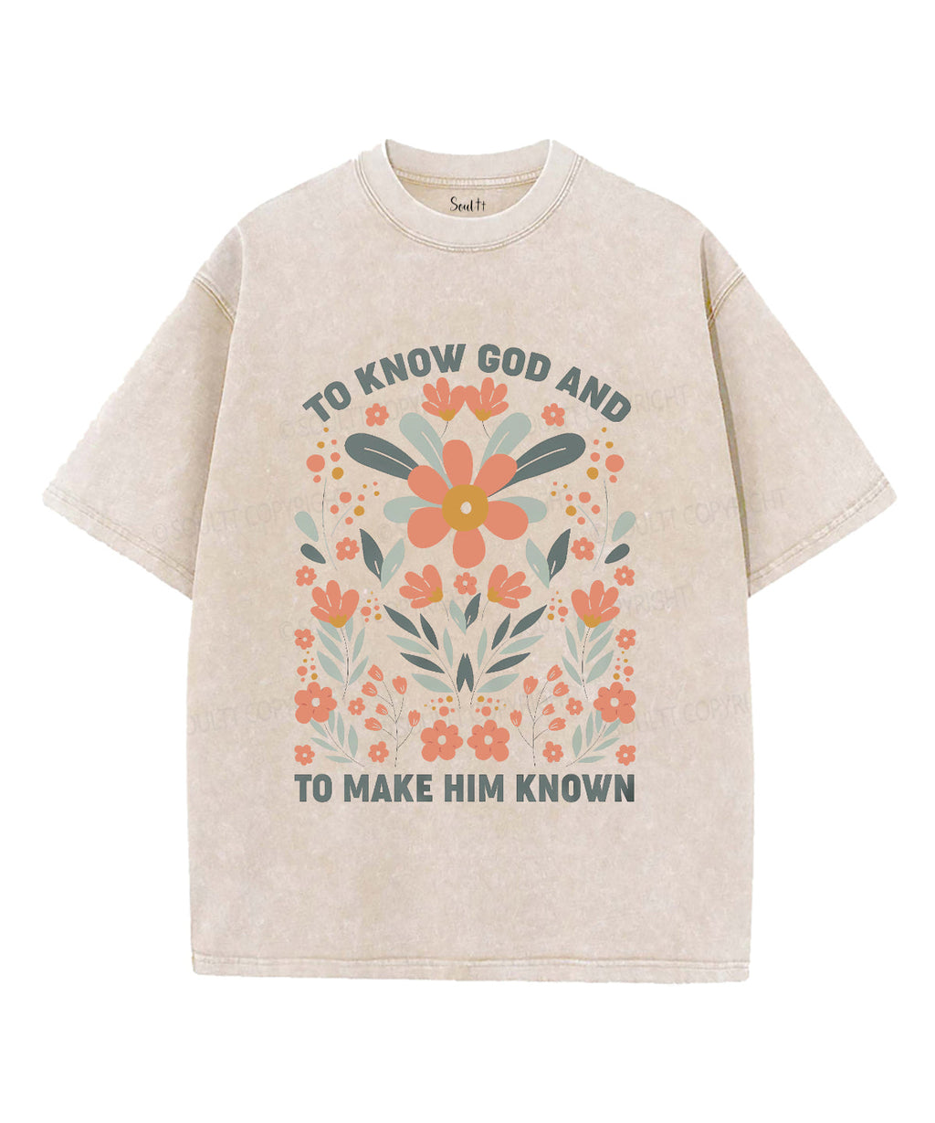 To Know God Unisex Washed Christian T-shirt Hoodie, Sweatshirt | CiraTrend.com (Image 2)
