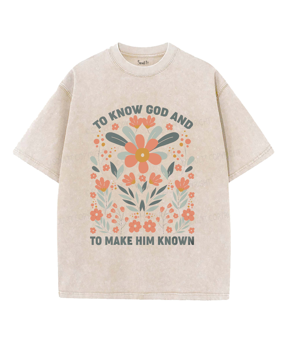 To Know God Unisex Washed Christian T-shirt Hoodie, Sweatshirt | CiraTrend.com (Image 2)