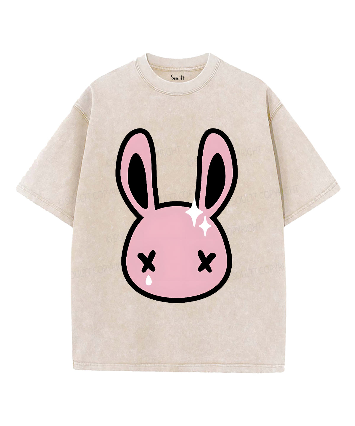 Easter Bunny Unisex Washed Christian T-shirt Hoodie, Sweatshirt | CiraTrend.com (Image 4)