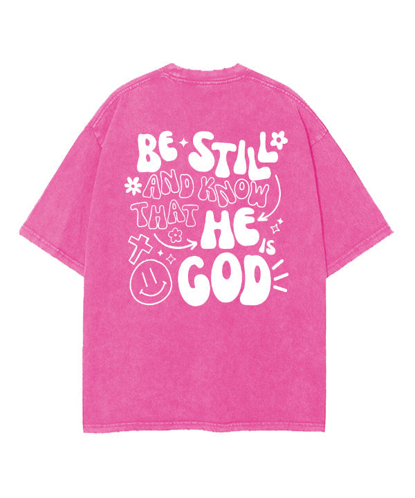 Be Still And Know Double Sided Washed Christian T-shirt Hoodie, Sweatshirt | CiraTrend.com (Image 5)