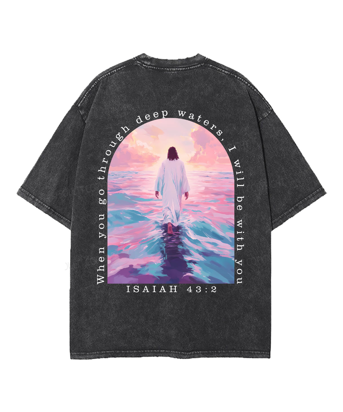 I Will Be With You Double Sided Unisex Washed Christian T-shirt Style022 Hoodie, Sweatshirt | CiraTrend.com (Image 5)