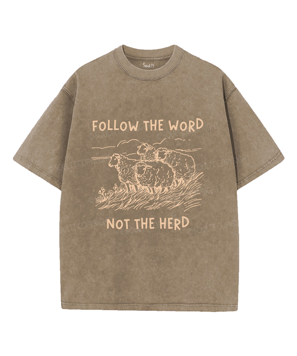 Follow the Word Unisex Washed Christian T-shirt Style001 Hoodie, Sweatshirt | CiraTrend.com (Image 5)