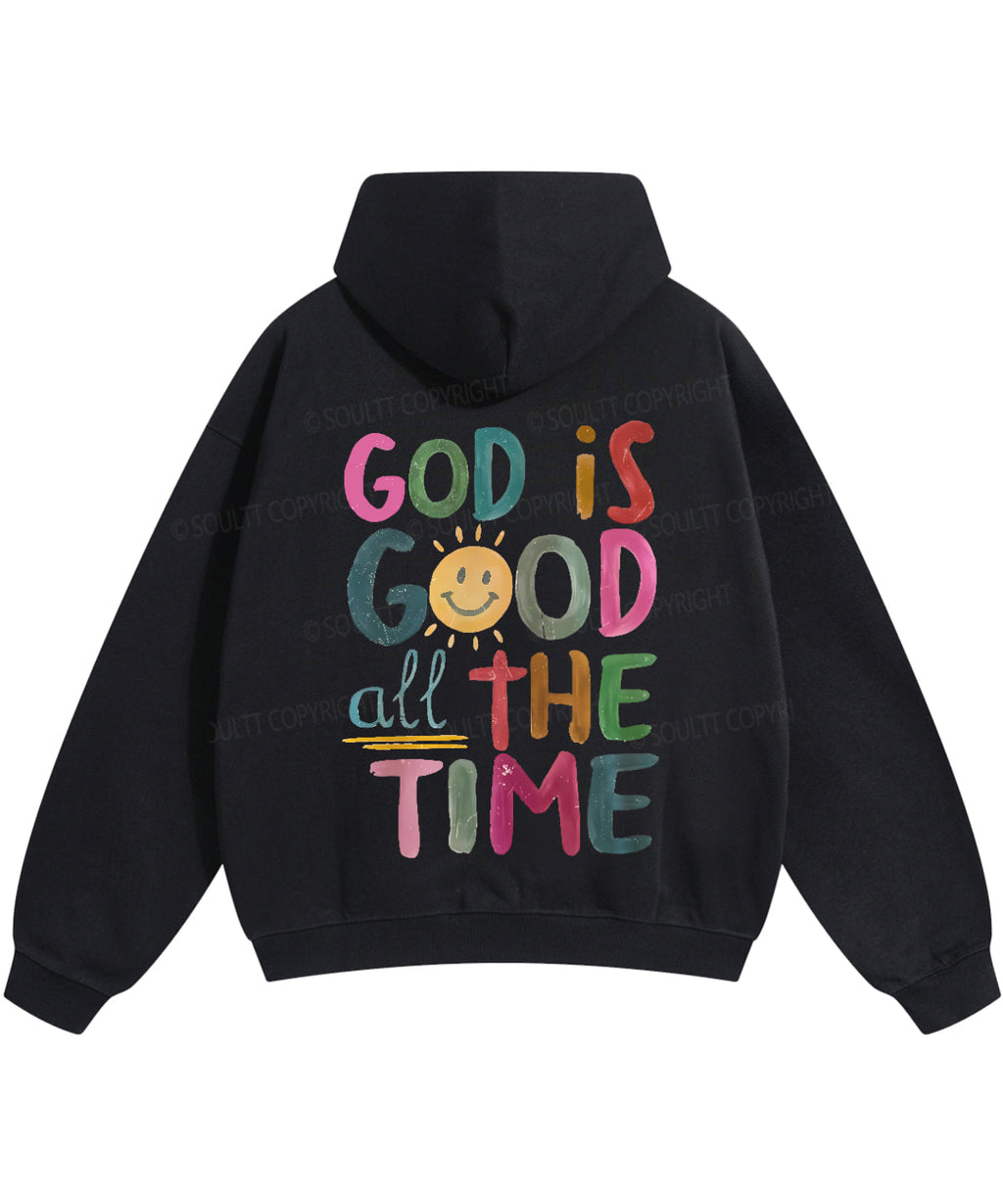 God Is Good All The Time Double Sided Cotton Christian Hoodie T-Shirts, Sweatshirt | CiraTrend.com (Image 3)