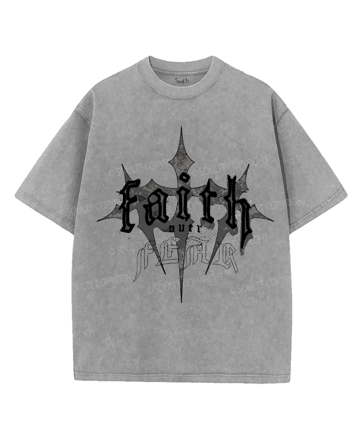 Faith Unisex Washed Christian T-shirt Style001 Hoodie, Sweatshirt | CiraTrend.com (Image 2)