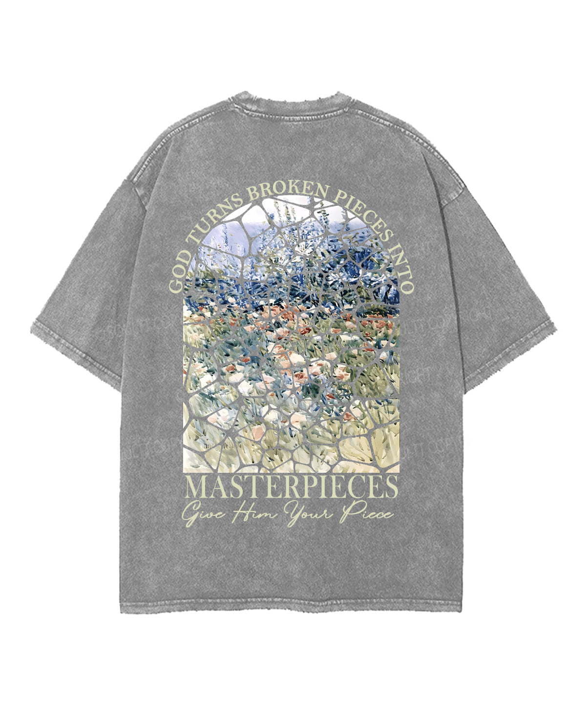 God Turns Broken Pieces Double Sided Washed Christian T-Shirts, Hoodie, Sweatshirt