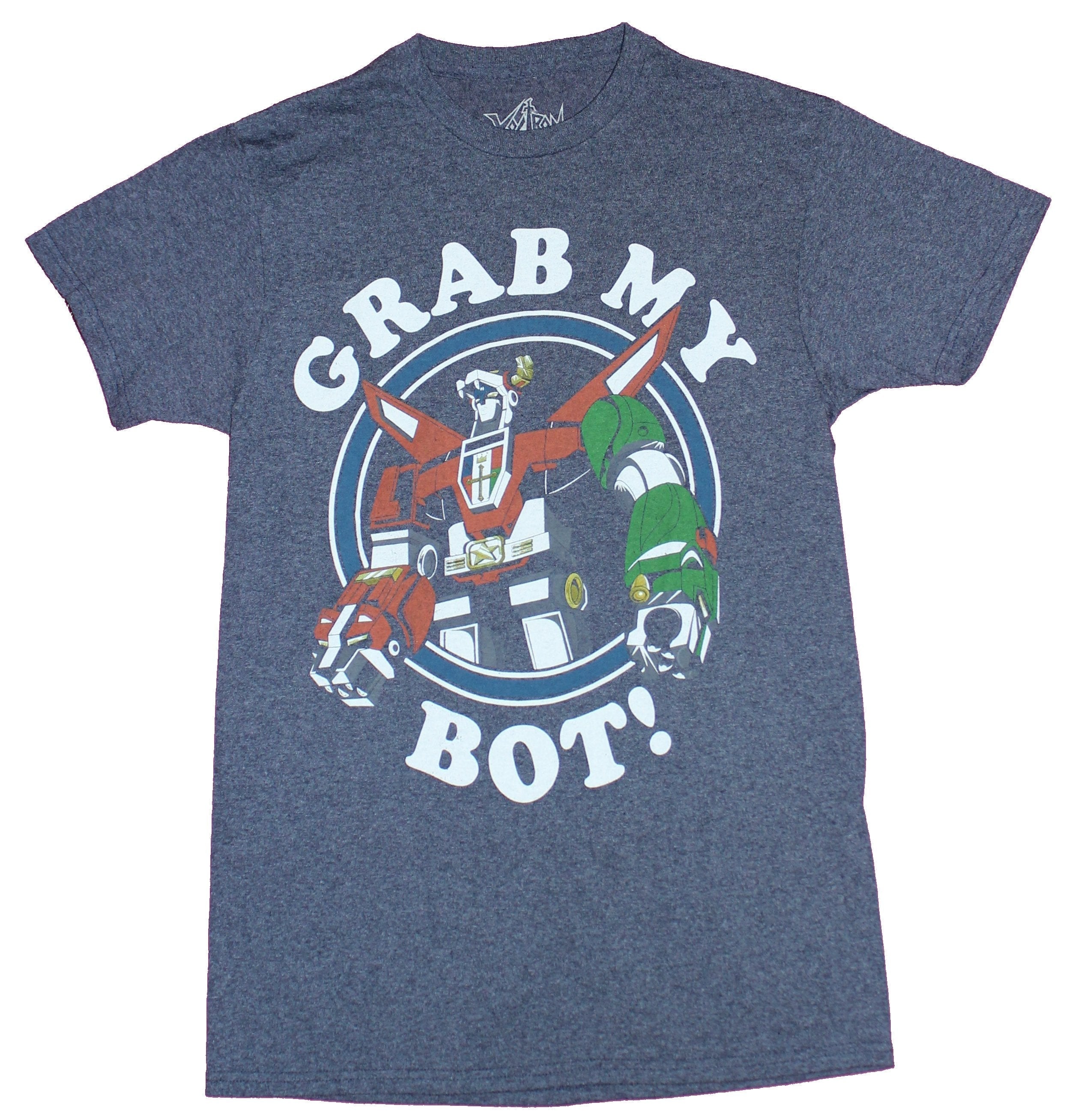 Voltron Mens T-Shirt - Grab My Bot Circled Assembled Image Hoodie, Sweatshirt | CiraTrend.com
