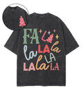 Fa La La La Double Sided Washed Christian T-shirt Hoodie, Sweatshirt | CiraTrend.com (Image 1)
