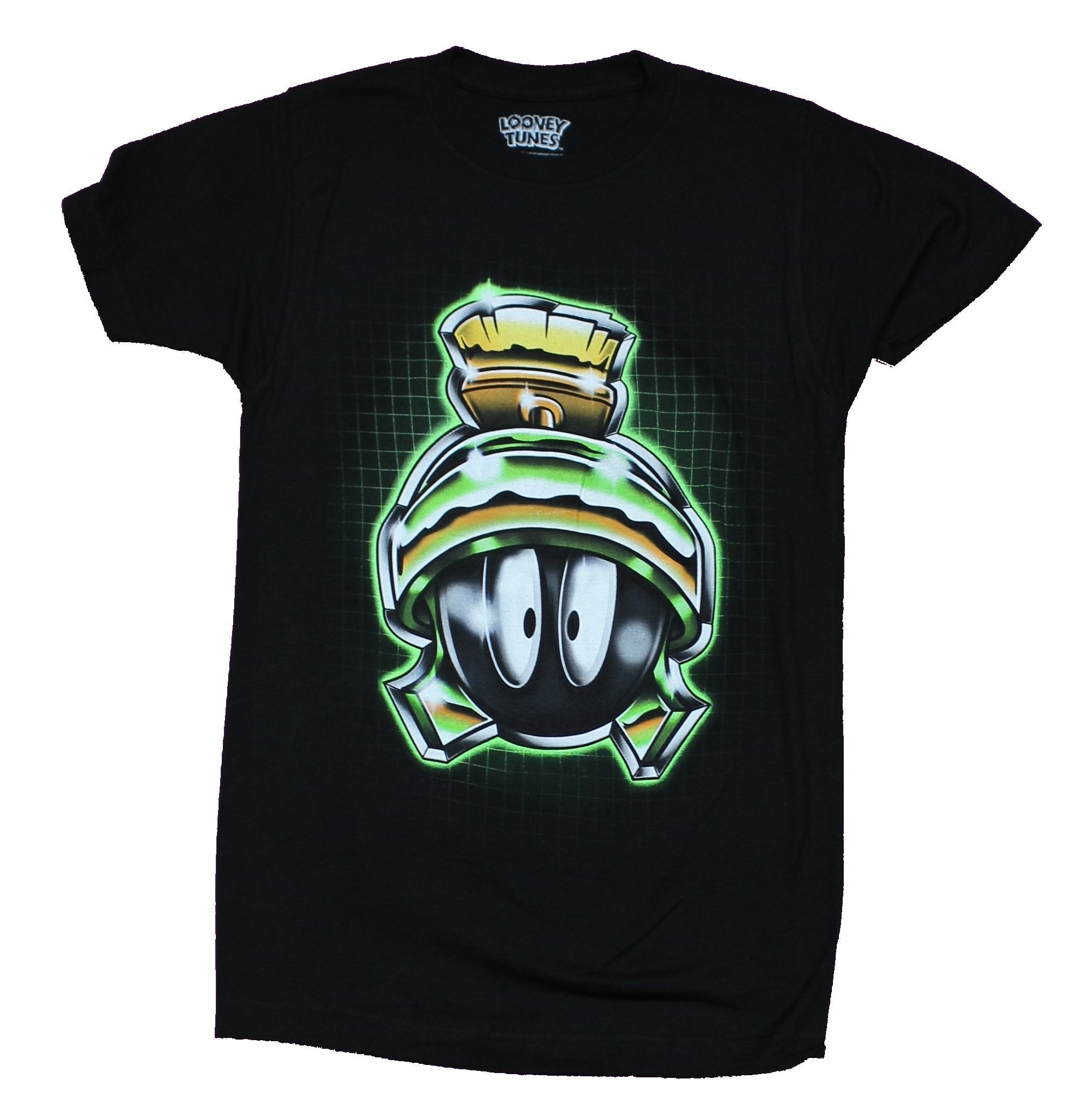 Marvin the Martian  Mens T-Shirt - Glowing Head Grid Image Hoodie, Sweatshirt | CiraTrend.com