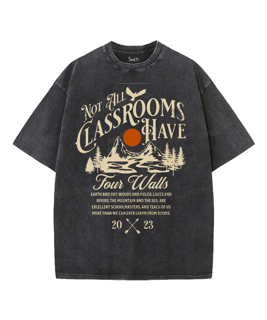 Not All Classrooms Unisex Washed Christian T-shirt Hoodie, Sweatshirt | CiraTrend.com (Image 1)
