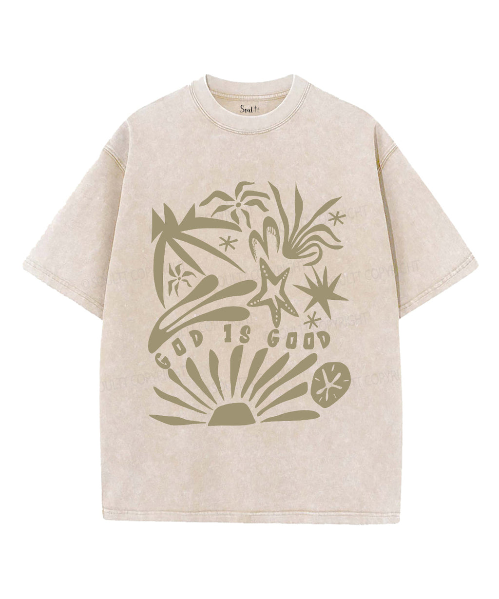 God Is Good Unisex Washed Christian T-shirt Style007 Hoodie, Sweatshirt | CiraTrend.com (Image 1)
