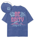 Be Salty Double Sided Unisex Washed Christian T-shirt Hoodie, Sweatshirt | CiraTrend.com (Image 1)