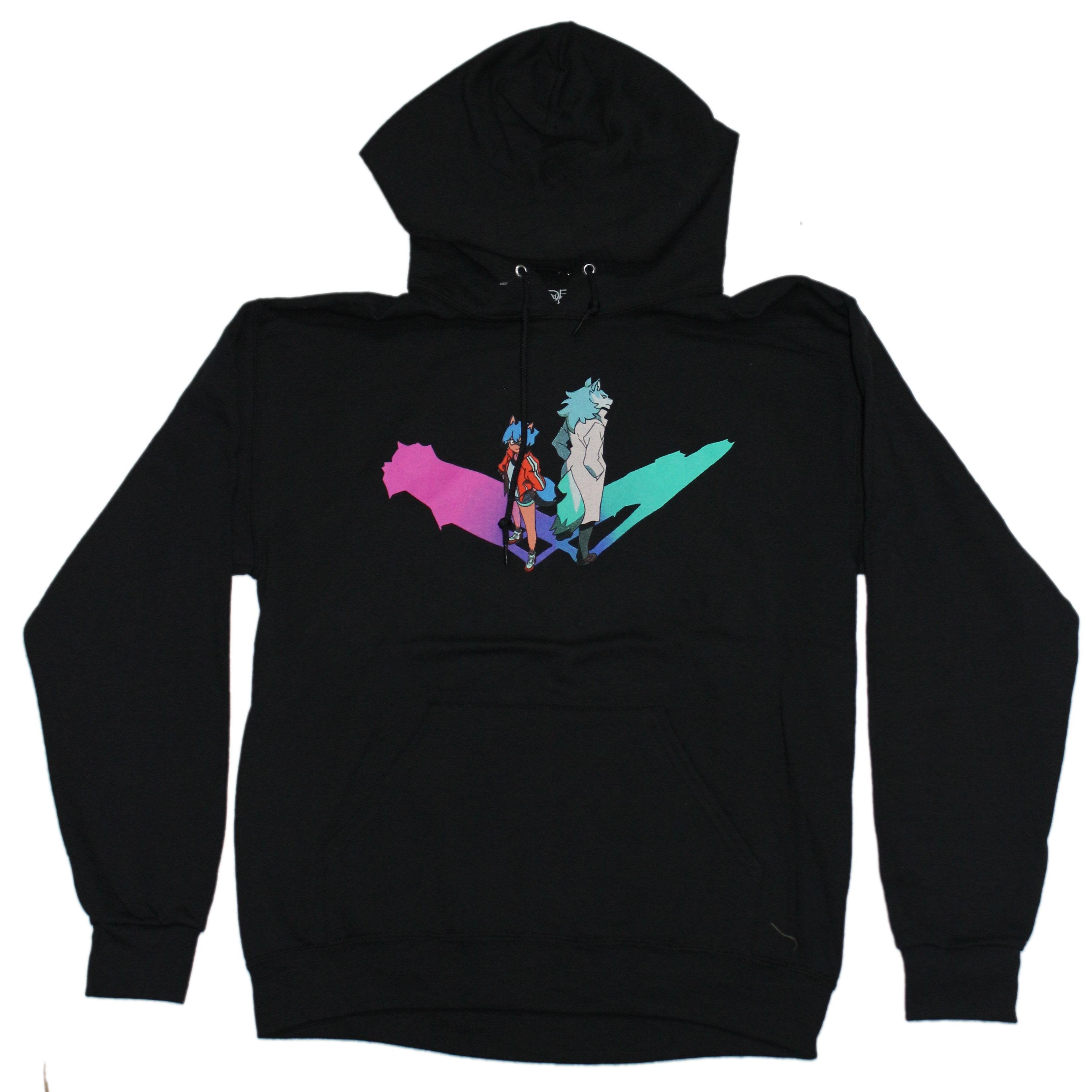 BNA Brand New Animal Michiru & Shirou Neon Silhouette Anime Manga Hoodie T-Shirts, Sweatshirt | CiraTrend.com