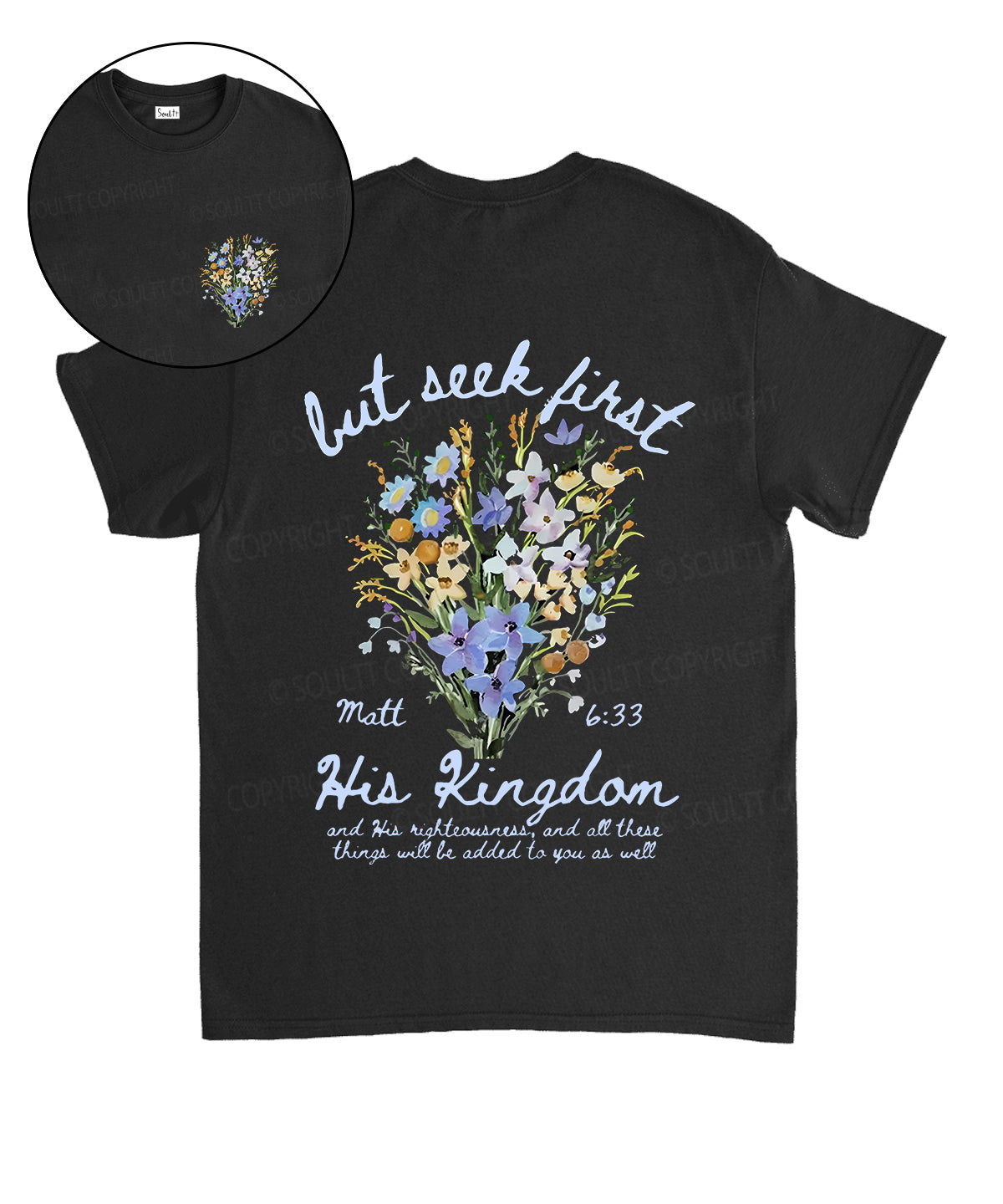His Kingdom Double Sided Cotton Christian T-Shirts, Hoodie, Sweatshirt