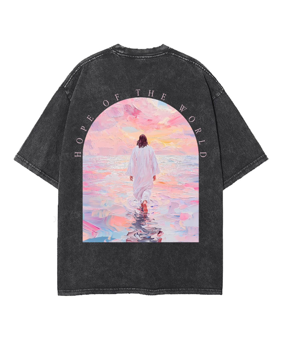 Hope World Double Sided Washed Christian T-Shirts, Hoodie, Sweatshirt