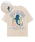I Will Be With You Double Sided Unisex Washed Christian T-shirt Style025 Hoodie, Sweatshirt | CiraTrend.com (Image 1)