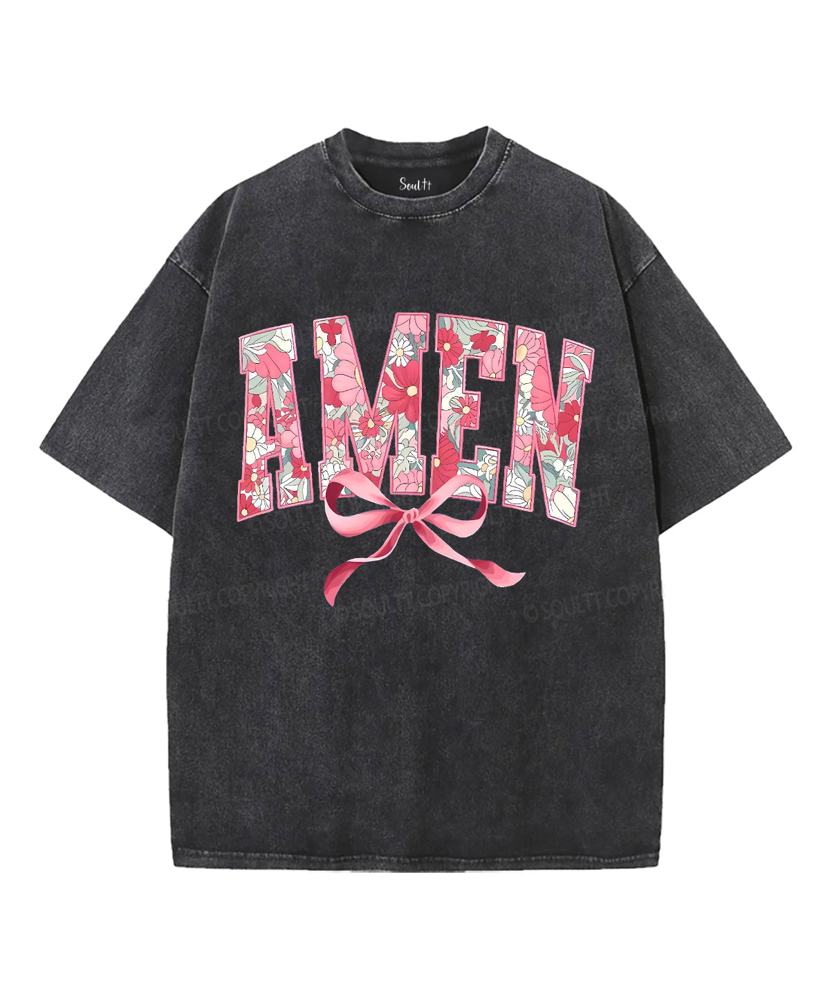 Amen Unisex Washed Christian T-shirt Style001 Hoodie, Sweatshirt | CiraTrend.com (Image 2)