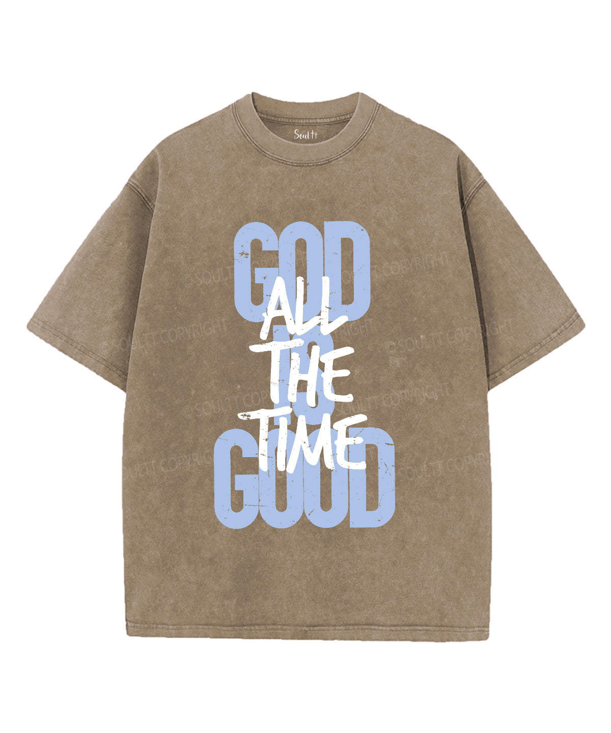 God Is Good All The Time Unisex Washed Christian T-shirt Hoodie, Sweatshirt | CiraTrend.com (Image 5)