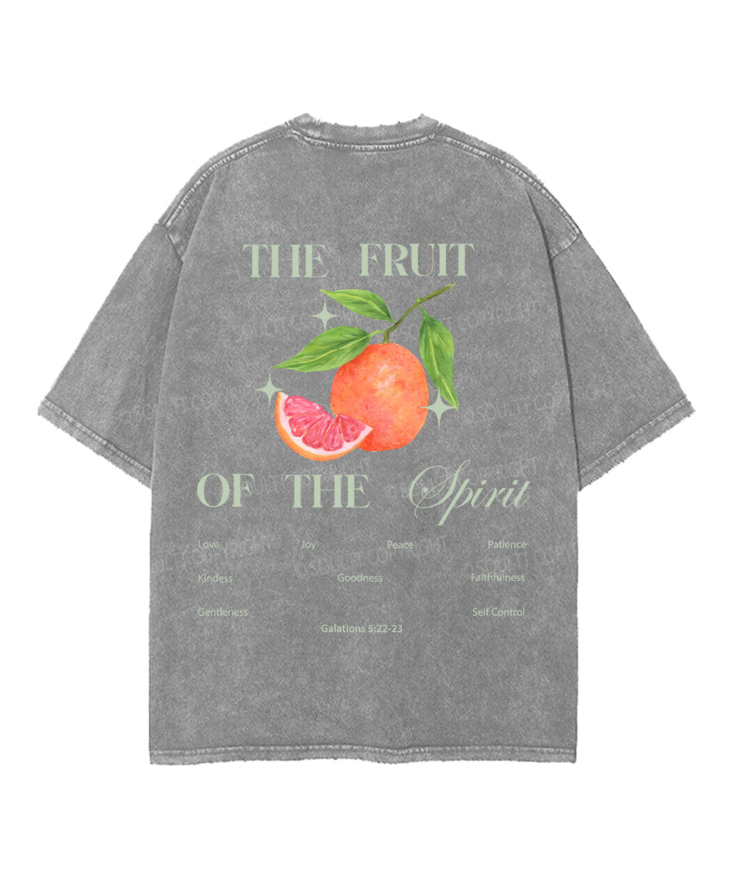 Fruit Spirit Double Sided Washed Christian Style001 T-Shirts, Hoodie, Sweatshirt