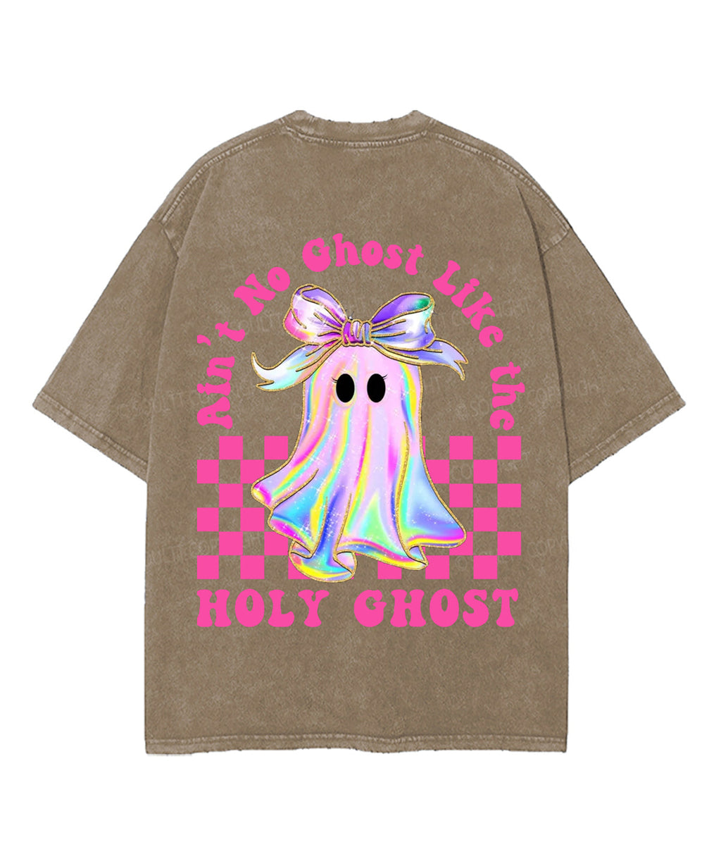 Halloween Holy Ghost Double Sided Unisex Washed Christian T-shirt Style001 Hoodie, Sweatshirt | CiraTrend.com (Image 5)