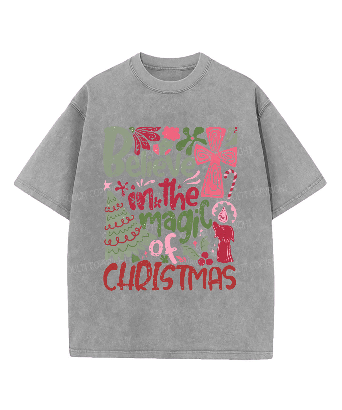Believe In The Magic Washed Christian T-shirt Hoodie, Sweatshirt | CiraTrend.com (Image 4)