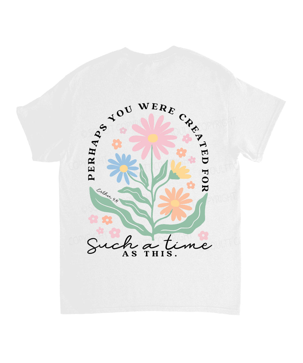 Created Such Time Double Sided Cotton Christian T-Shirts, Hoodie, Sweatshirt