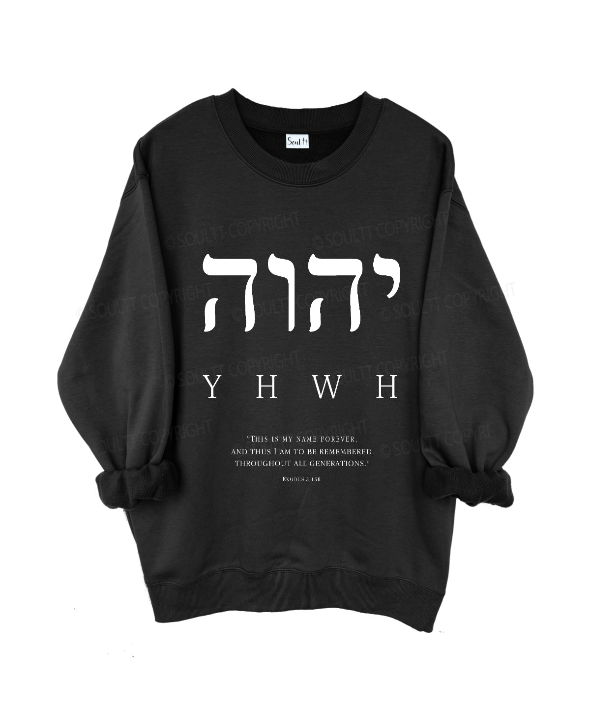 YHWH Christian Fleece Sweatshirt T-Shirts, Hoodie | CiraTrend.com (Image 3)